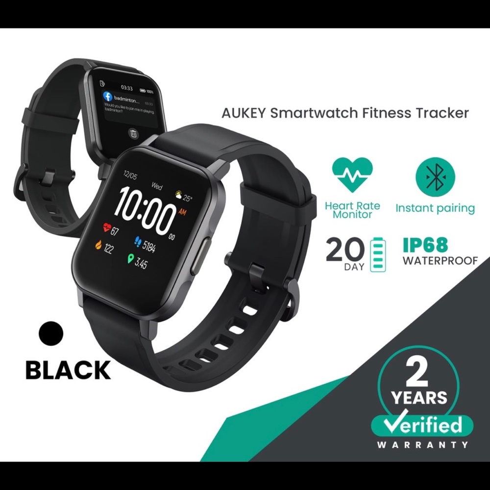 Aukey Smart Watch Men Women Fitness Tracker Heart Rate Watch for iOS Android - Picture 7 of 10